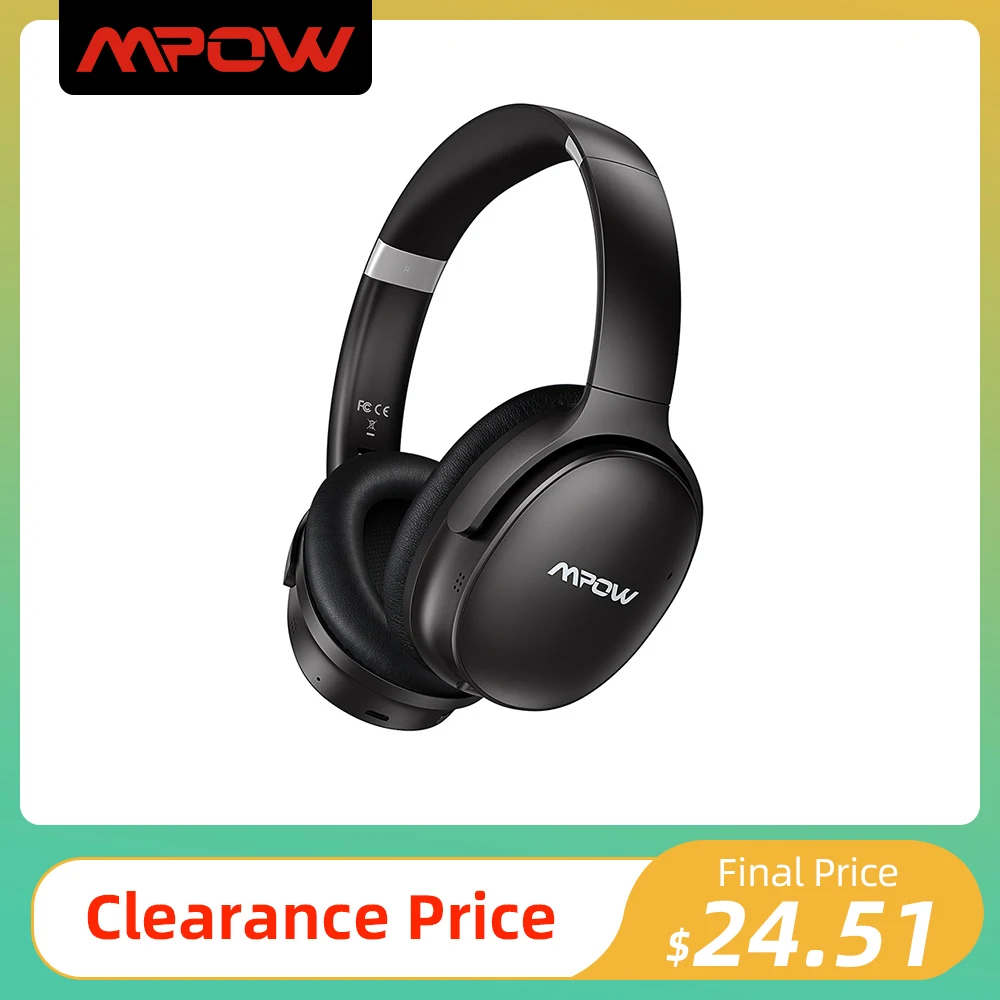 H10 Wireless Headphone Active Noise Cancelling Bluetooth Headset With Mic 30h Playtime Anc Headphones For Tv Travel Office - Earphones & Headphones - AliExpress