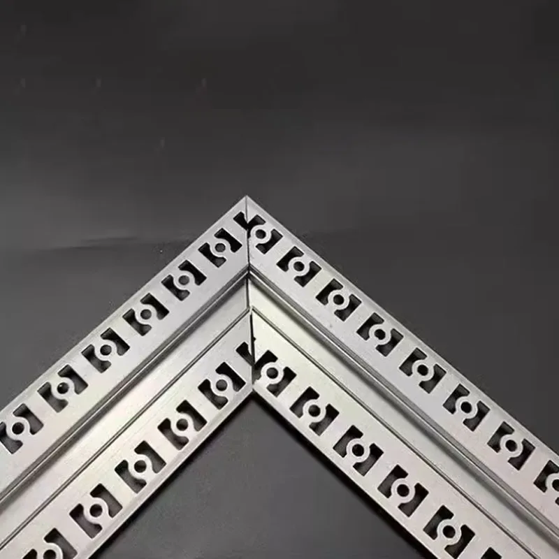 10M Lace Edge LED Aluminum Profile With High Quality LED Strip Black Silver