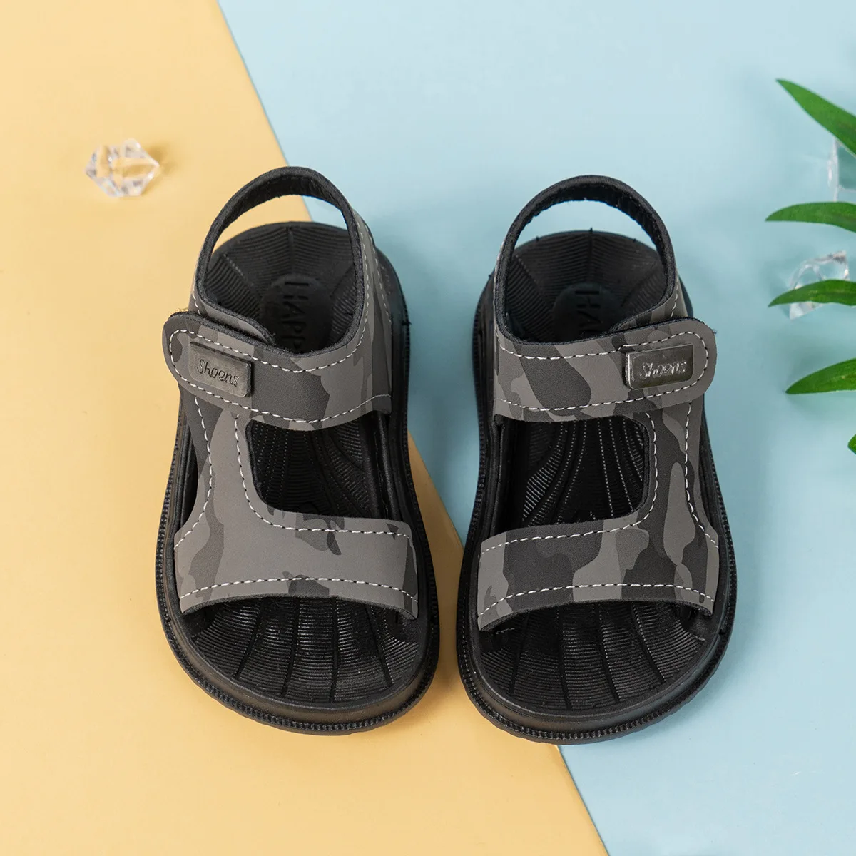 Summer New Boys Shoe Anti Slip Childrens Shoe Soft Soled Sandal Versatile Casual Shoes Comfort Baby Beach Shoes Simple Kid
