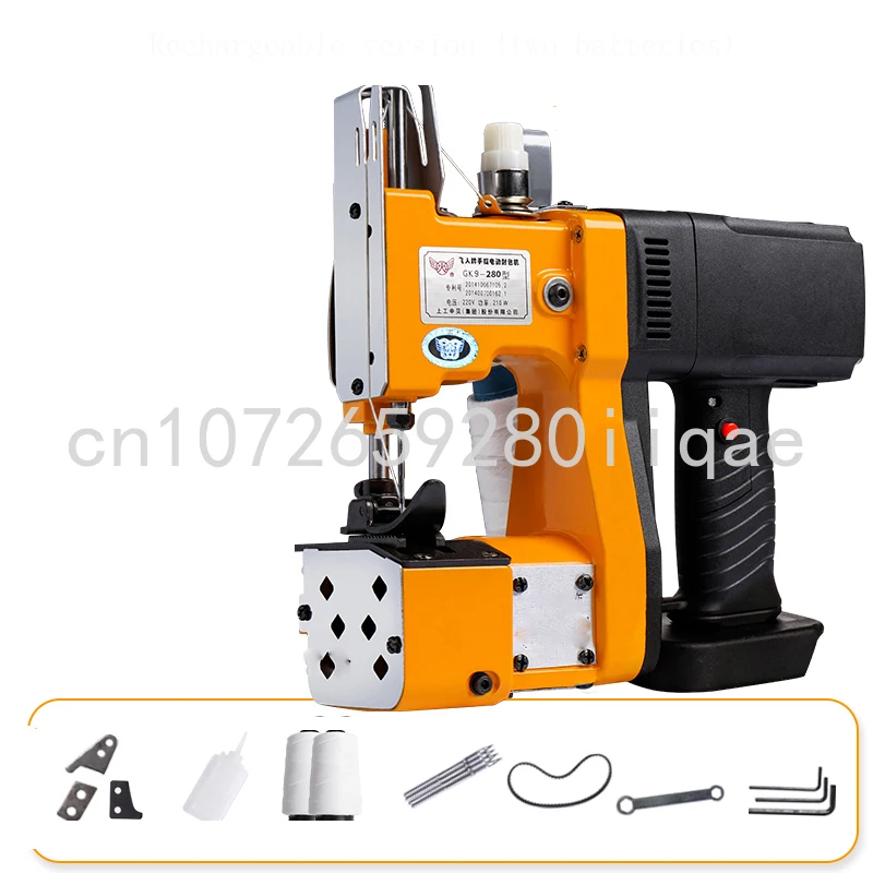 

Electric Industrial Packaging Machine with Plug-in Cable and Lithium Battery, Portable Sewing and Weaving Bag Sewing Machine