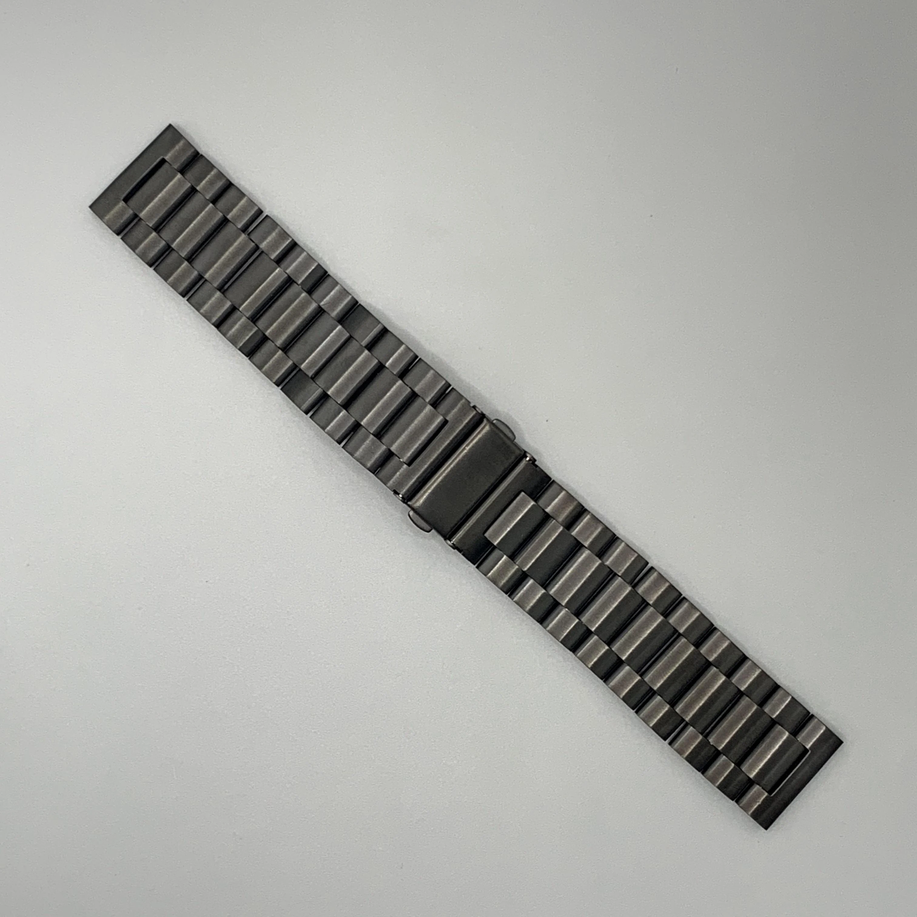 Classic Three-Bead Stainless Steel Sports Strap, 20mm/22mm