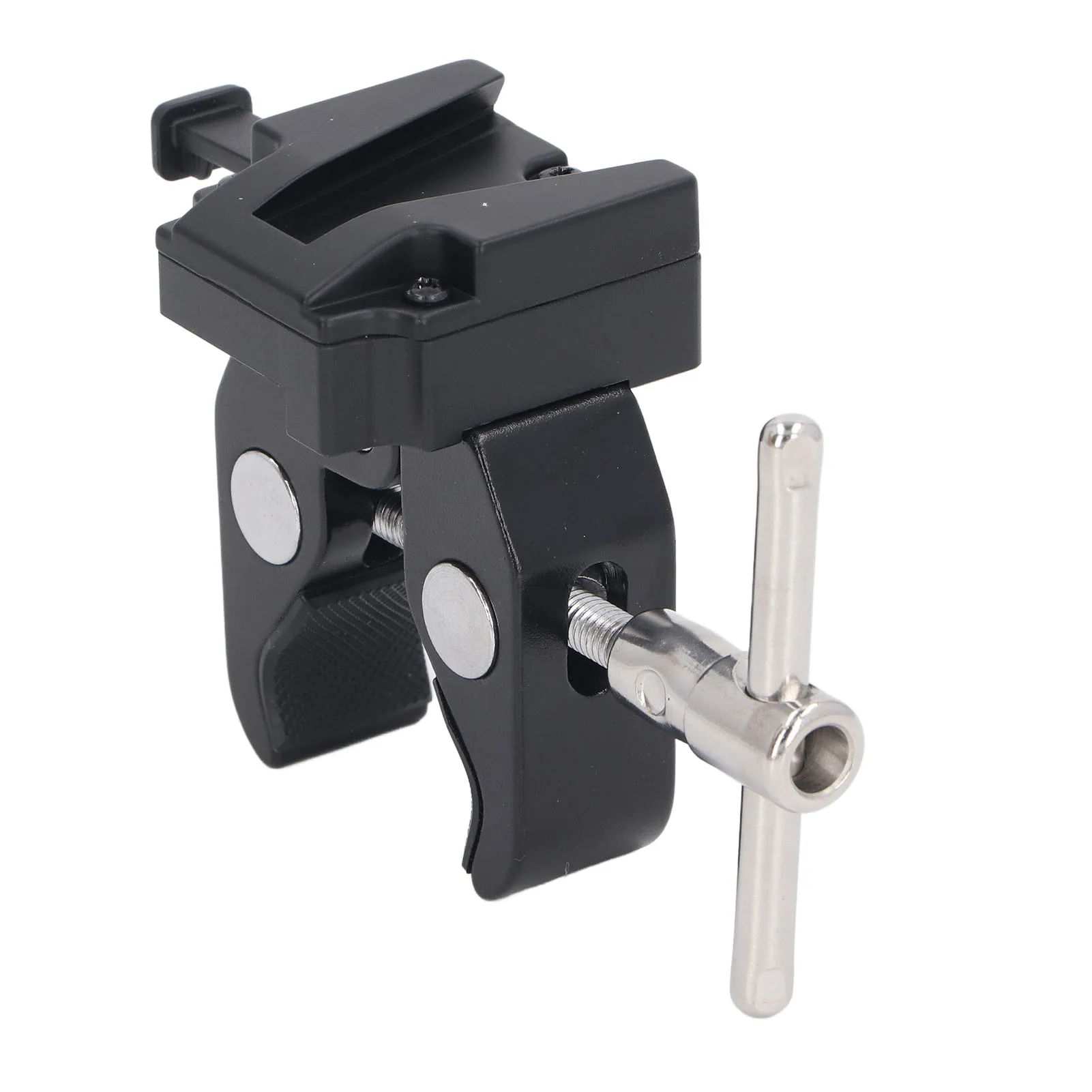 Description Picture 3 of itemV Mount Clamp 1.66in Open Adjustable 8.8lb Load Heavy Duty V Mount Lock Battery Adapter Strong Grip Fine Texture for Tripod