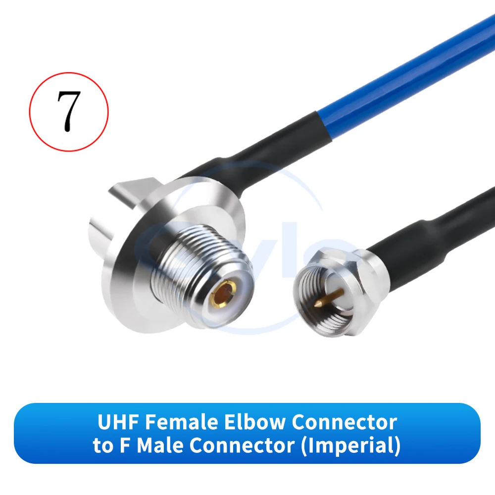 (1 Stück) UHF auf F-Typ HF-Testkabel RG142-PUR Hochflexibles Kabel UHF auf F-Typ Stecker/Buchse Hochfrequenzkabel UHF auf F – Detail 9