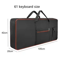 61 / 76 / 88 Key Keyboard Bag Double Shoulder Thickened Package Electric Piano Bag Portable Durable Piano Bag Waterproof 600D 1