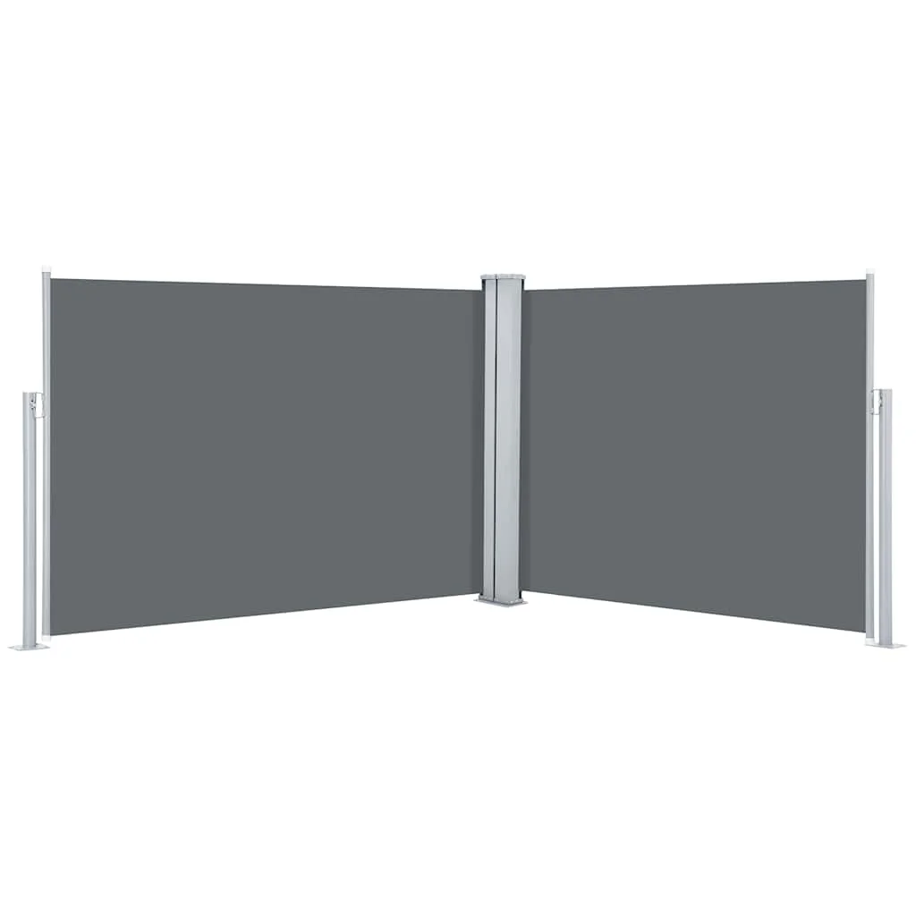 Einziehbares Seitenmarkise Anthrazit 120 x 1000 cm Ideal für Gärten, Terrassen und Höfe, bietet Schutz. – Detail 2