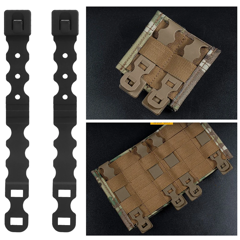 Tactical MOLLE Malice Back Chips for Magazine Pouch Tactical Bags Quick Release Molle Attachment Military Hunting Accessories