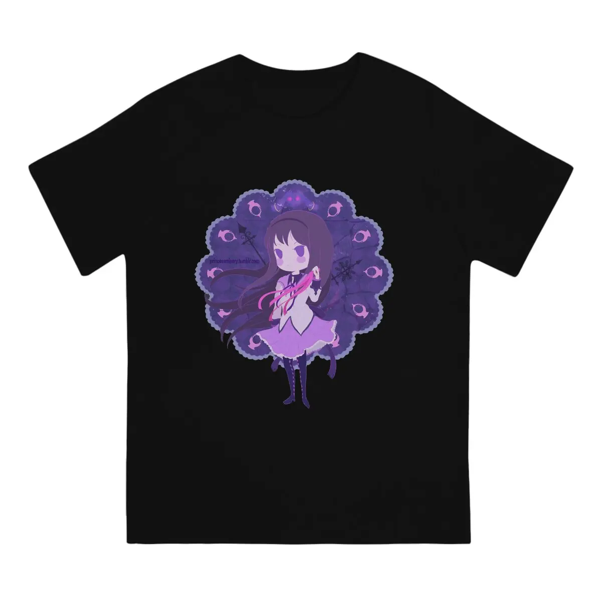

Like Clockwork Man's TShirt Puella Magi Madoka Magica Anime Crewneck Short Sleeve Fabric T Shirt Humor Top Quality Birthday Gift