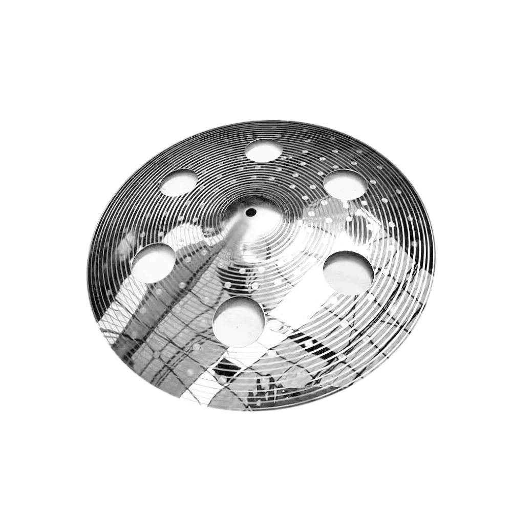 Alloy Cymbal Polished Surface 16 inch Crash O-Zone for Drum Set Percussion Instruments tibetan cymbals drum cymbal kit