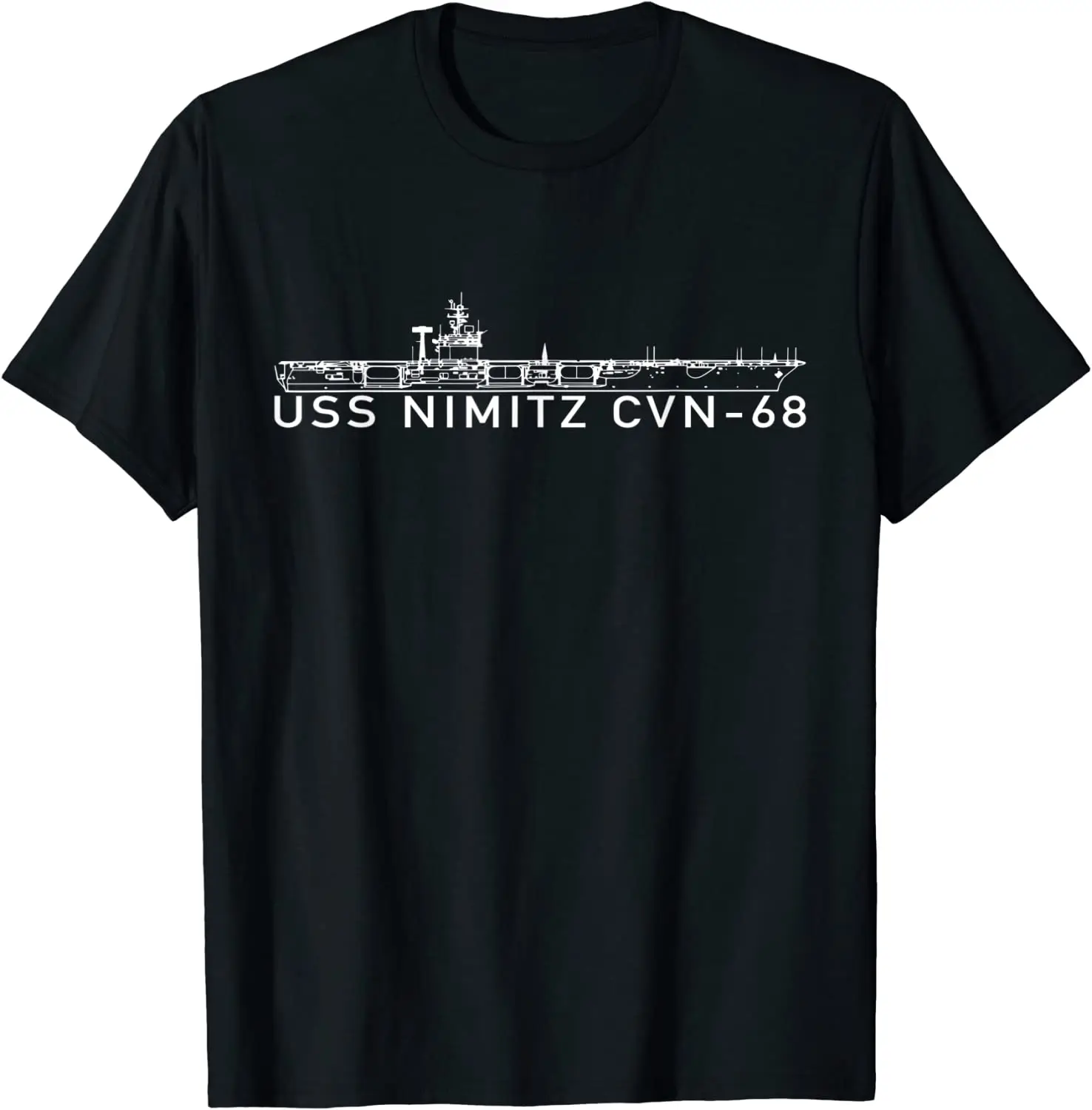 

Naval (CVN-68) Supercarrier S Nimitz Aircraft Carrier T Shirt. New 100% Cotton Short Sleeve O-Neck T-shirt Casual Mens Top