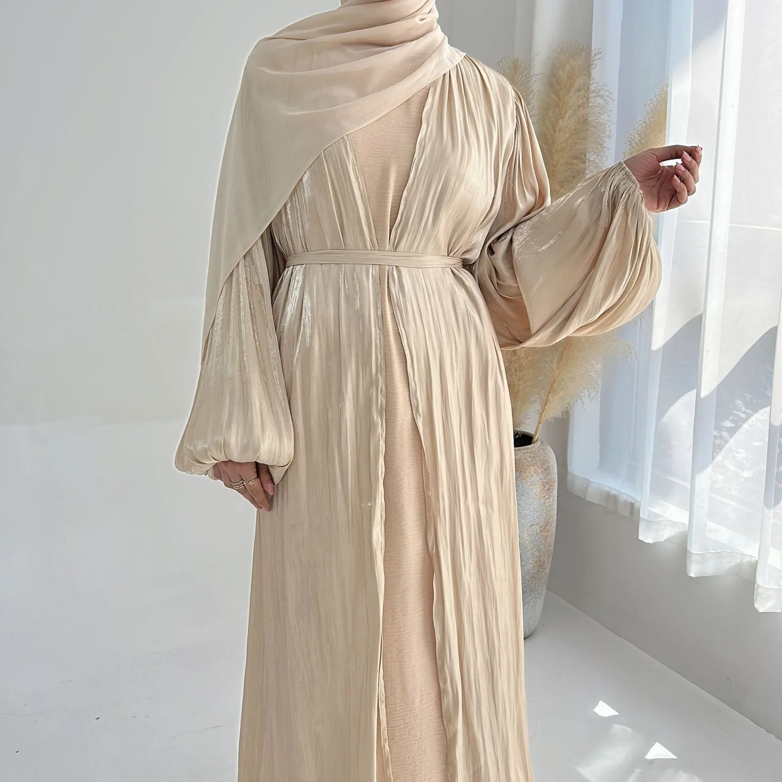 Kaftan Abayas 여성용 기모노 무슬림 가디건, 두바이 아바야 터키 이슬람 아랍어 무슬림 긴 원피스 로브