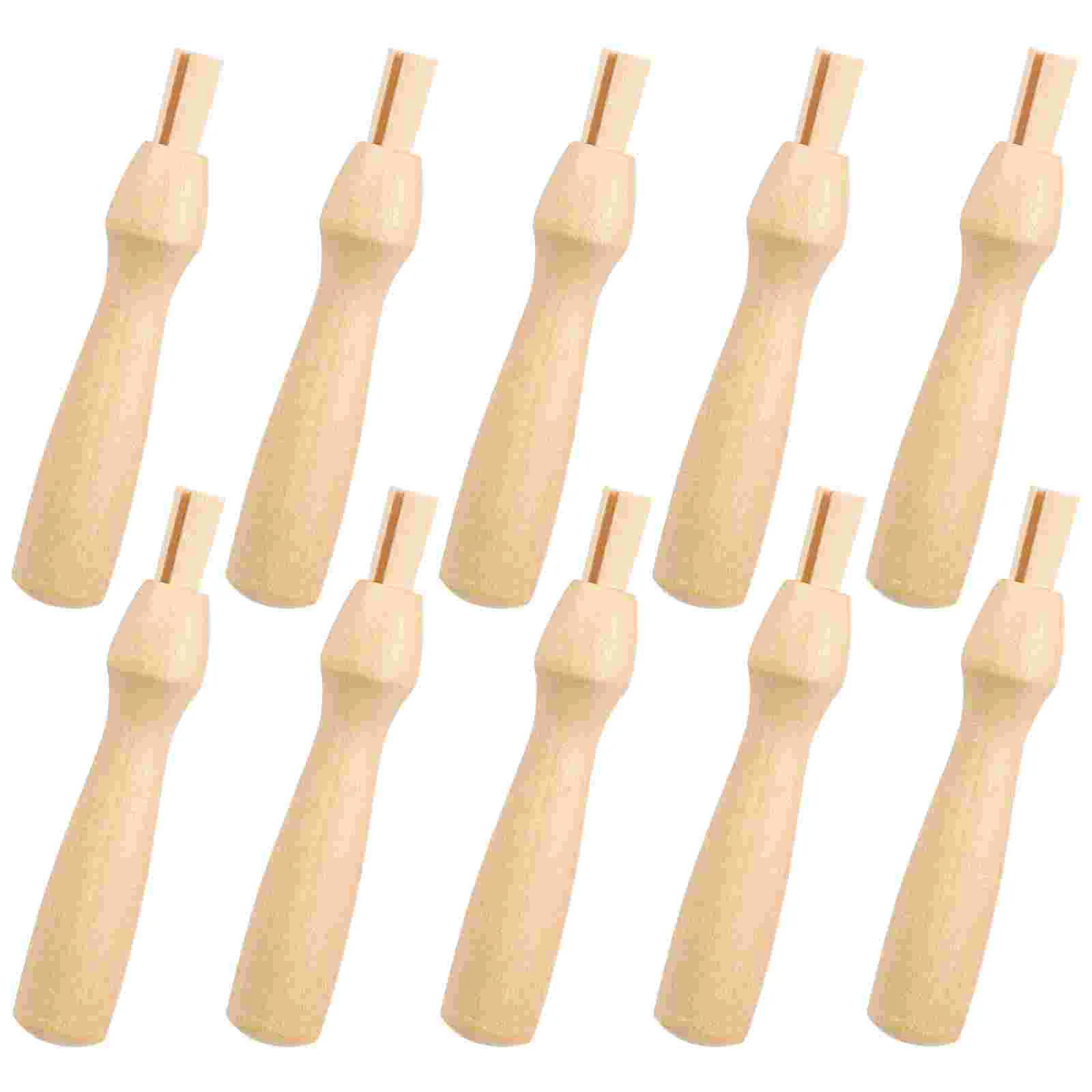 

10 Pcs Suite Wooden Handle Punch Needle Handles Tool for Felting Making Craft