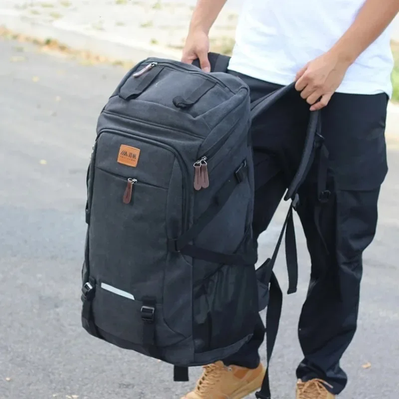 Large Capacity Wear Resisting Canvas Unisex Travel Backpack