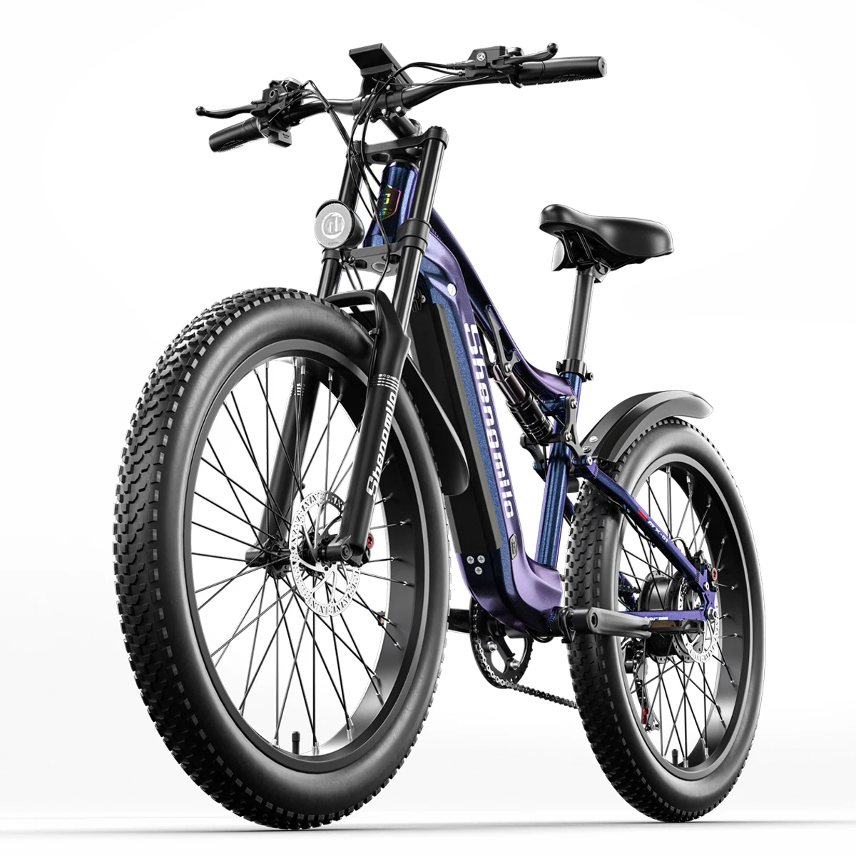 Shengmilo-MX03 1000W48V17AH 26*3.0-inch tire electric bicycle dual suspension color instrument all-terrain riding
