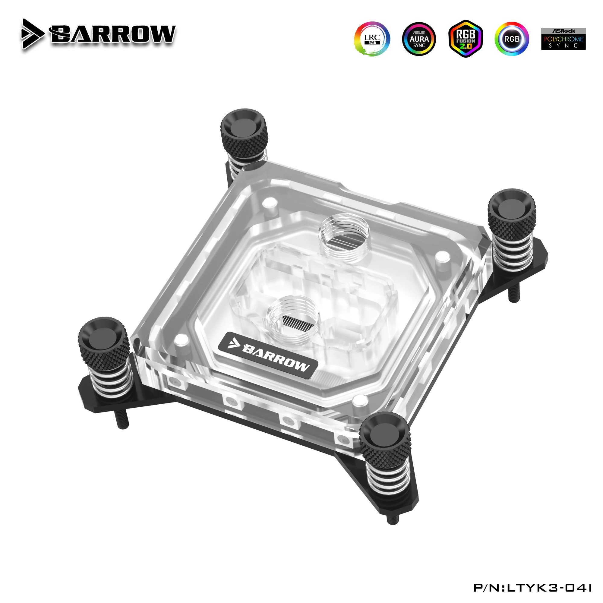 Compatível Para LGA 1700,1200,2011,2066,115X, Preto, Branco, LTYK3-04I