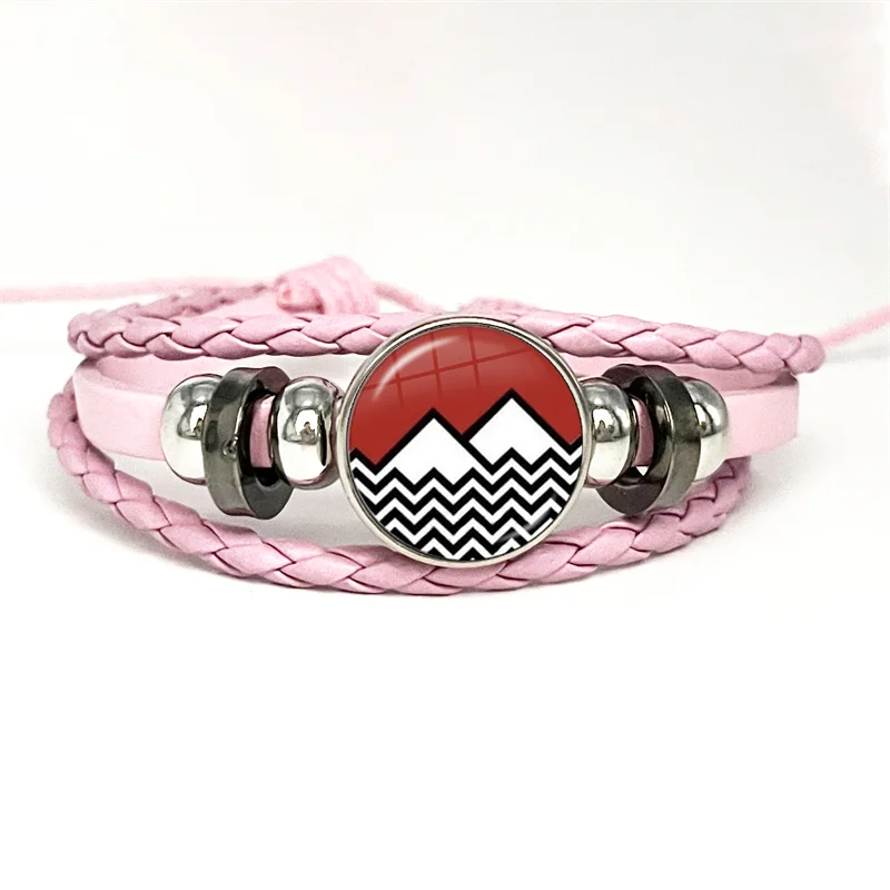 2024 New Arrival Twin Peaks Collar David Lynch Movie Bracelets Art Multilayer Braided Bracelets Handmade Jewelry Gift 2