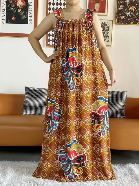 110472-48da89.jpg Robe d'été en fibre de coton avec écharpes pour femmes, sous-robe, Abaya Dashiki, Maxi Lady Robe, Kaftan, Robe éducative, 2024
