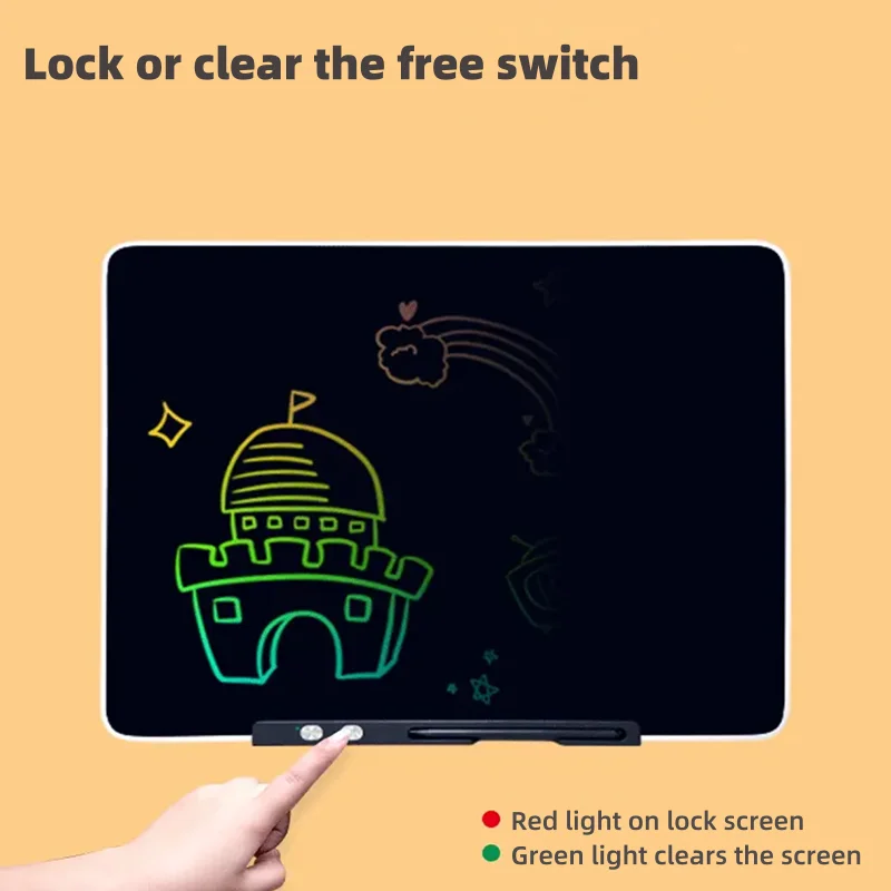 13/16/20 inch Rechargeable LCD Writing Tablet Kids Graffiti Sketchpad Toys  Drawing Board Handwriting Black board Child Toy Gift 3