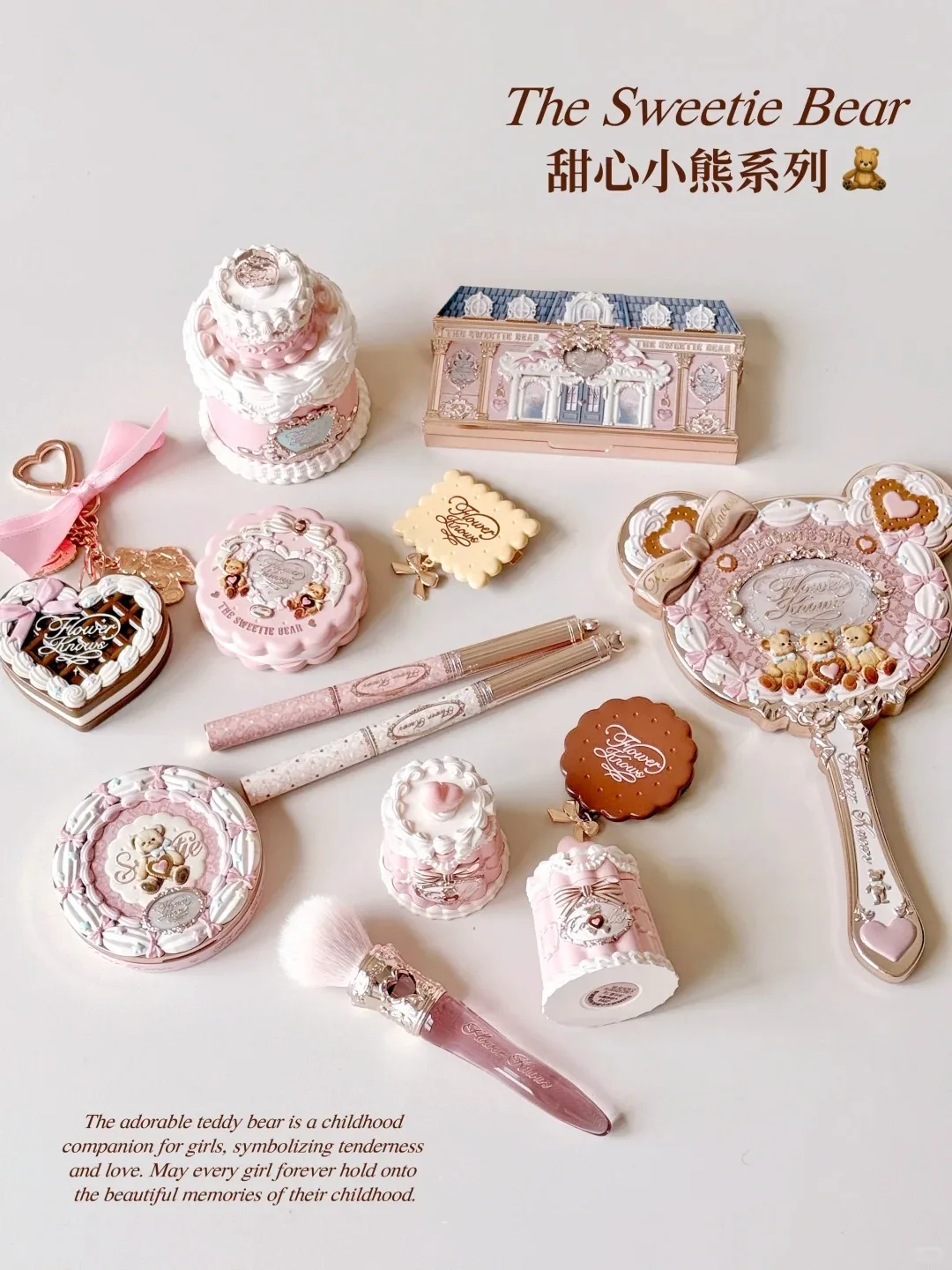 Coffret cadeau Flower Knows, coffret cadeau cosmétique, ensemble complet de maquillage, série Sweet Bear, nouveaux produits de beauté 1 Coffret cadeau Flower Knows, coffret cadeau cosmétique, ensemble complet de maquillage, série Sweet Bear, nouveaux produits de beauté 1