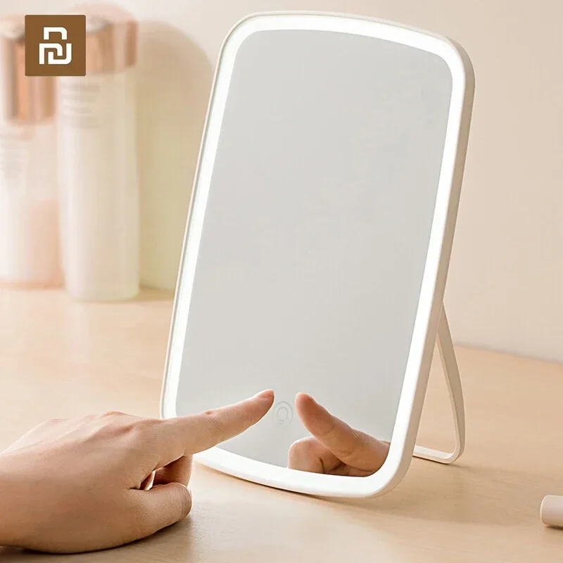 Jordan Judy LED Makeup Mirror Intelligent Portable Rechargeable Touch-Screen Lighted Desktop Cosmetic Mirrors