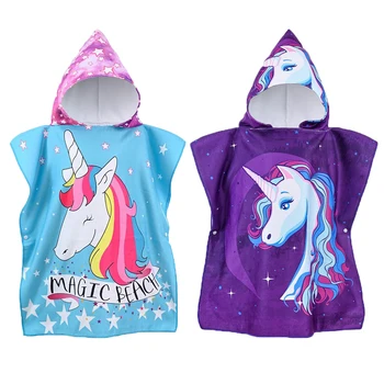 Hooded Unicorn Bath Towel 1