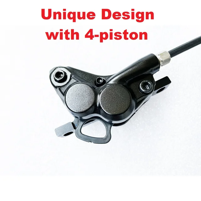 電動自転車油圧ブレーキセット160mmローター付きF890mm,R1570mm黒 電動自転車油圧ブレーキセット160mmローター付きF890mm,R1570mm赤