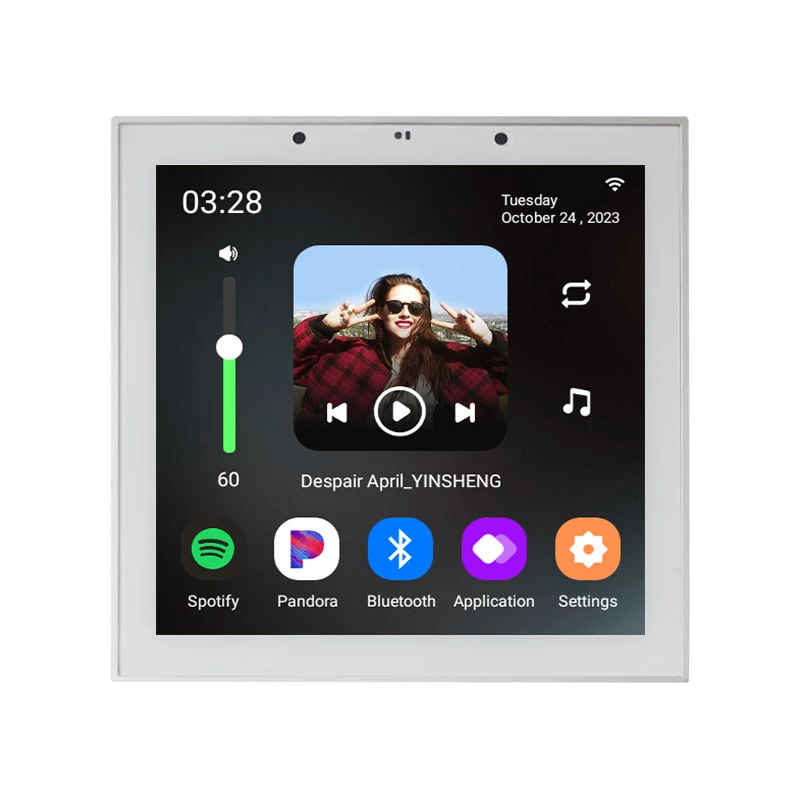 Android 11 System 8ohm 4'' Sets Tuya Smart Home Wall Amplifier WiFi Alexa  Remote Control Your Kinds of TUYA Smart Amplificador