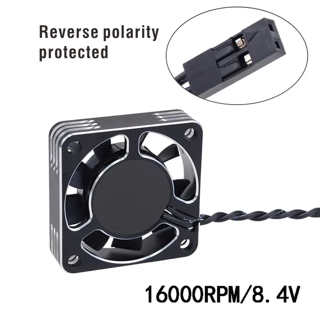 YSIDO Motor Fast Cooling Fan 40x40mm Aluminum Fan w/holder for Traxxas ARRMA 1/7 Hobbywing 4274 4268 Rocket 1/8 RC Car 4082 1515 6