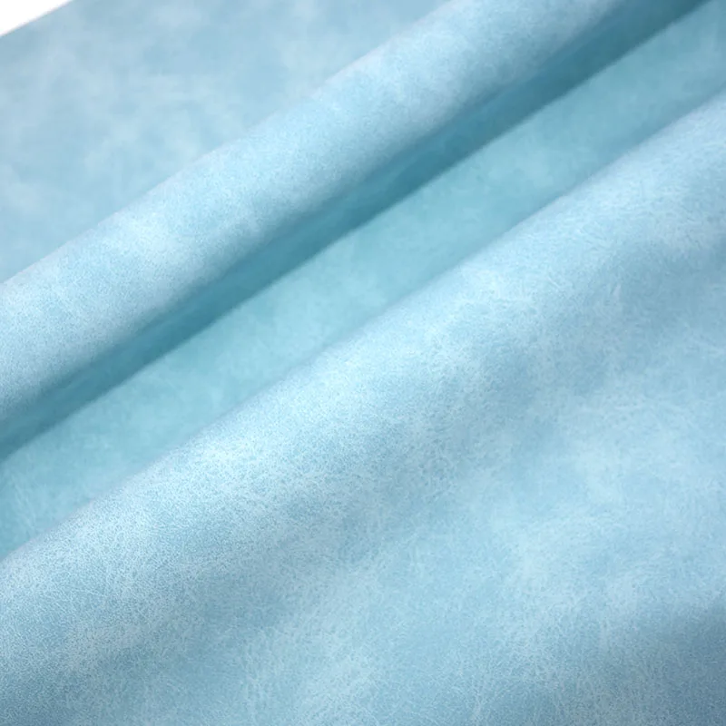 Faux Suede PU Leather Fabric For Garment Waterproof Synthetic Leather Fabric DIY Sewing Material Bigger Piece Can Sell By Rolls leather fabric suede fabric