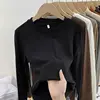 Women's round Ne Base irt  Winter Thiened Long Sve Fce Lined a Slim Fit  Color Inner Wear T-irt