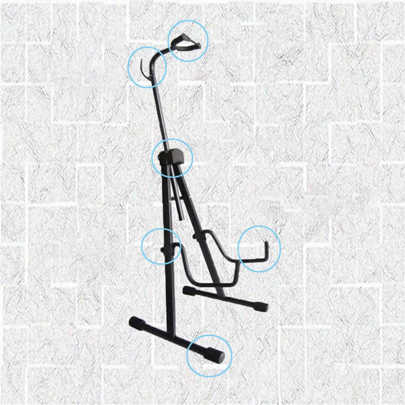 Metal Cello Display Stand with Hook Foldable Professional Black Color ...