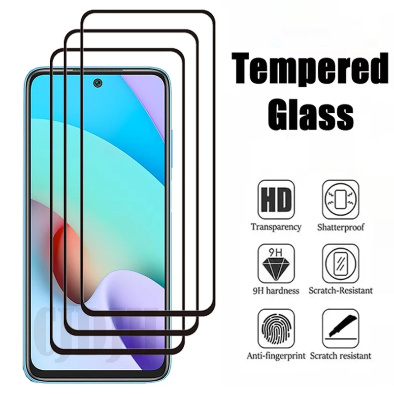 Full Cover Full Glue Tempered Glass Screen Protector for Xiaomi Redmi 10 Redmi 10 Prime