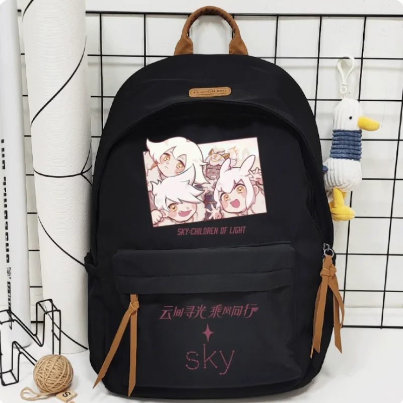 Anime Sky：Children of the Light Cartoon Bag Women Man Fashion Leisure Teenagers Student Backpack Handbag B073