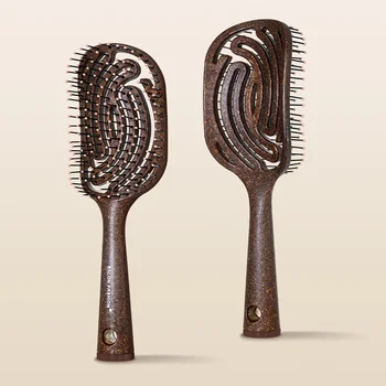 Spazzola Massaggiante per Capelli con Setole in Nylon, Districante per Capelli Ricci, Asciugatura Rapida, Volumizzante, per Salone, Strumento da Parrucchiere, Regalo
