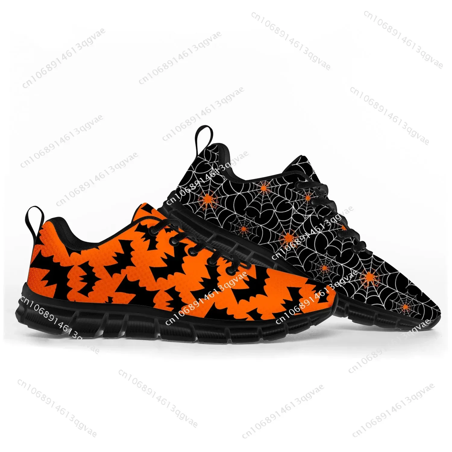 Halloween Pumpkin Sports Shoes Mens Womens Teenager Kids Children Customized Sneakers Tailor-Made Shoe High Quality Couple White
