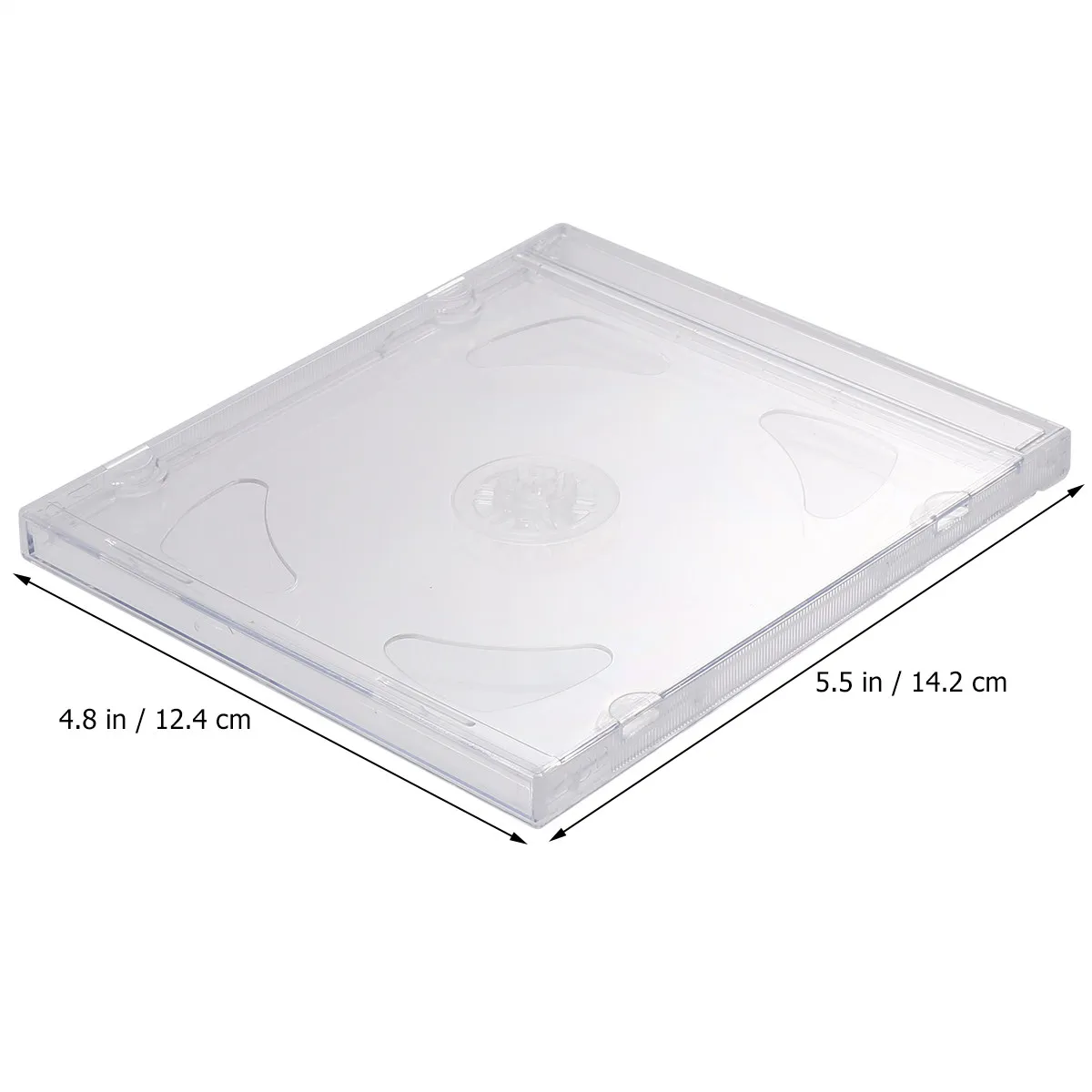 10개 투명 CD DVD 보관 케이스 휴대용 슬림 미디어 정리함 각각 2개의 디스크를 수용할 수 있으며 웨딩 비디오에 적합합니다.