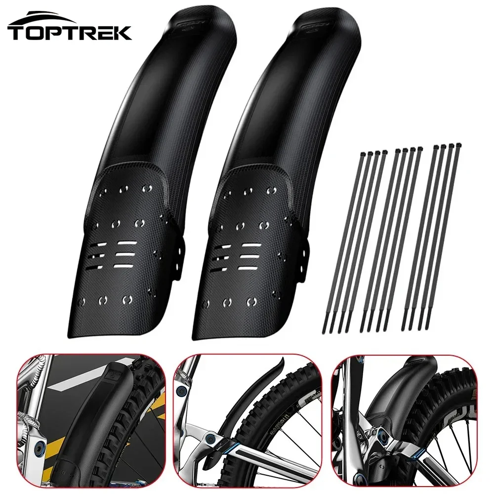 1/2PCS Bike Hard Shell Fender Bicycle Front Rear Tire Wheel Mudguard MTB Bicycle Mud Guard Fender Cycling Part Accessories For Bicycle Fender