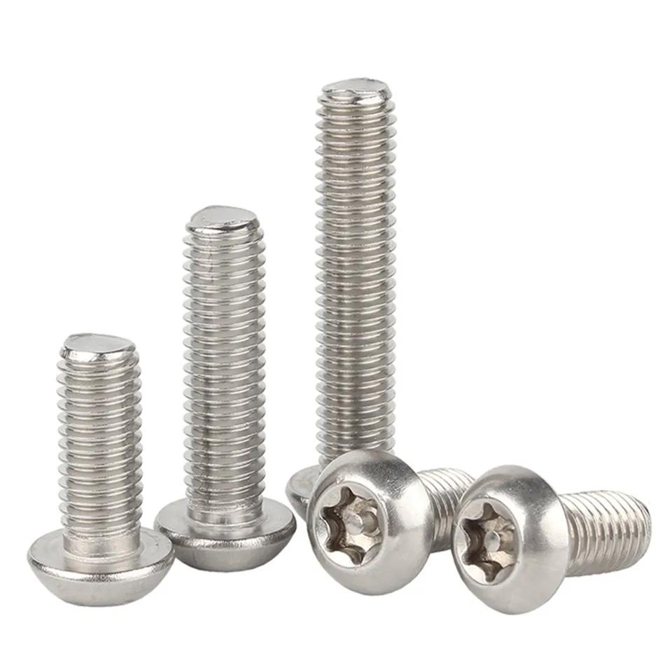 Bulloni M8 In Acciaio Inox A2 Con Testa Torx Antimanomissione - Viti A Testa Tonda Per Macchinari - 5