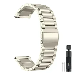 Stainless Steel 22mm Watchband Strap Bracelet Belt - 22mm width band (Starlight)