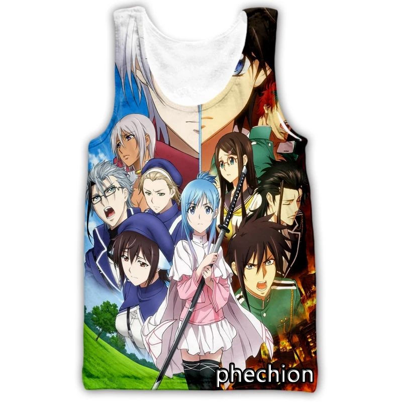 

phechion New Fashion Men/Women Anime Plunerer 3D Printed Sleeveless Vest Streetwear Men Loose Sporting Tank Tops A15