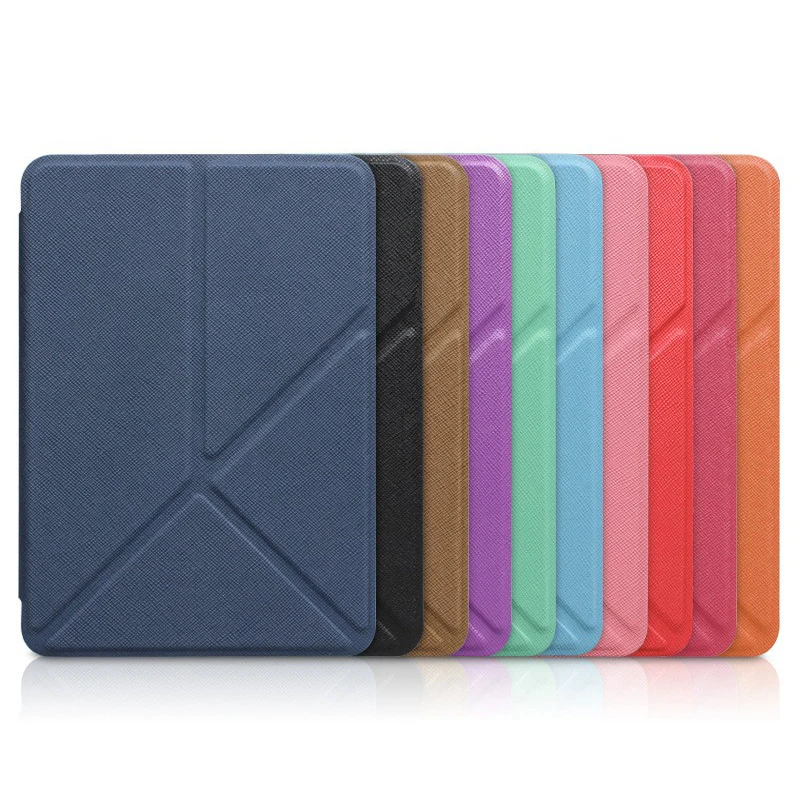 

Leather Folding Bracket Kindle Case For Kindle Paperwhite 4 3 2 1 10th Generation 2019 J9G29R PQ94WIF 6 Inch Book Cover KPW4