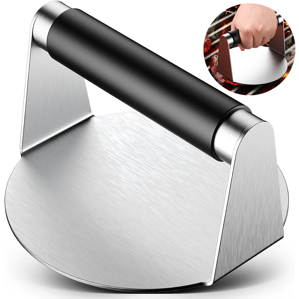 hamburger press Burger Press Hamburger Smasher Tool for Griddle Stainless Steel Ham Patty Press Anti-Scald Handle 5.5