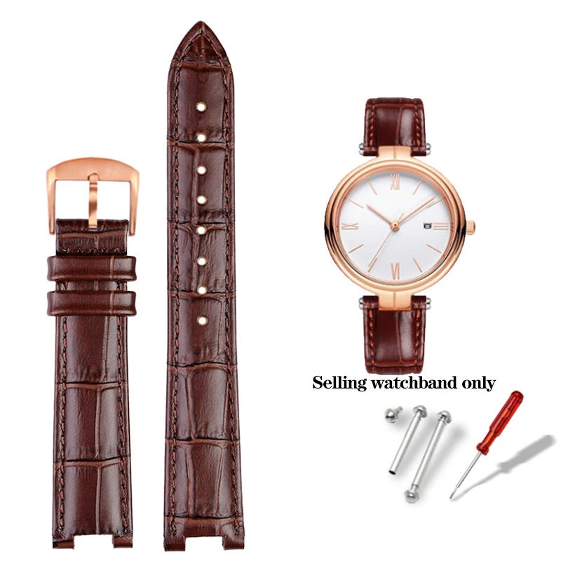 Cowhide Leather Watchband, Red Bracelet for Men and Women, Available in Various Sizes