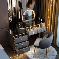 Modern Luxury Vanity Table Storage European Big Study Corner Women Organizer Dressing Table Girl Penteadeira Chinese Furniture