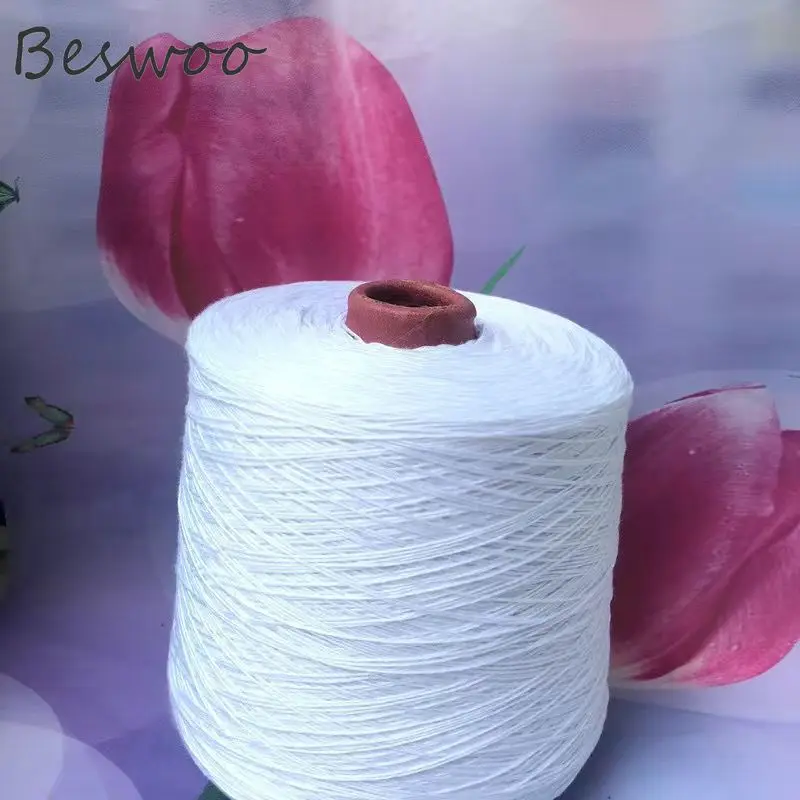 Luxurious Egyptian Cotton Lace Yarn – Soft, Glossy, and Skin-Friendly for DIY Shawls and Sweaters