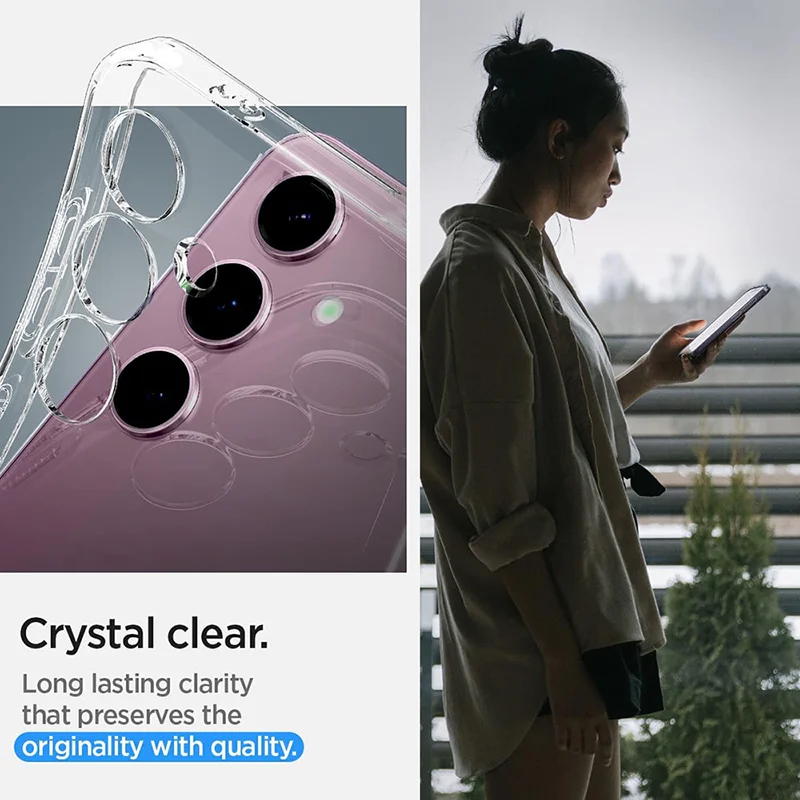 Ultra Thin Transparent TPU Case For Samsung Galaxy S24 Ultra Plus Solid Color Silicone Soft Shell Bumper Outer casing funda_voghion.com