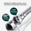 12-50cm Universal Faucet Extender Stainless Steel 360° Rotation Kitchen Sink Anti-Splash Nozzle Aerator Extension Hose 1/2 Modes 3