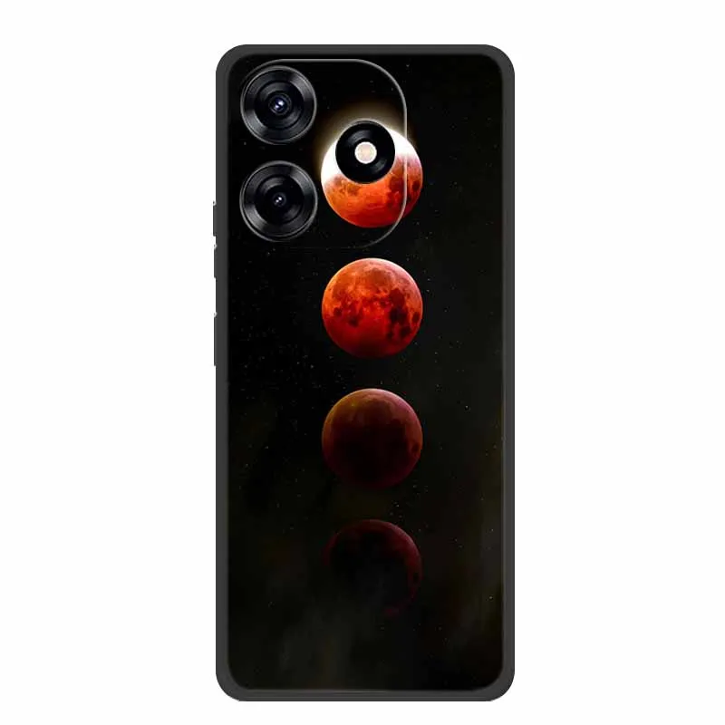 Premium Black Silicone Soft Phone Case - 6.6 Protective Back Cover Shell
