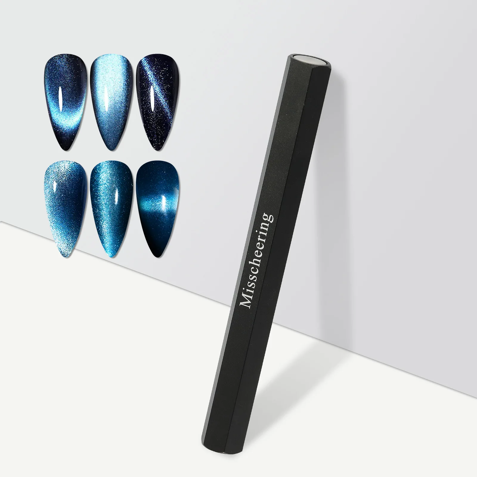 Professional Double-Ended Hexagonal Magnetic Nail Art Pen