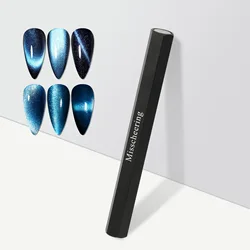 Professional Double - Ended Hexagonal Magnetic Nail Art Pen (Magnet black)