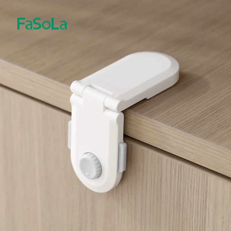 FaSoLa Adhesive Straps Locks Baby Proofing Cabinet Latches for Drawers Fridge Door Oven Window No Drilling Safety Lock cabinet lock child lock safety lock refrigerator lock refrigerator door lock door window lock
